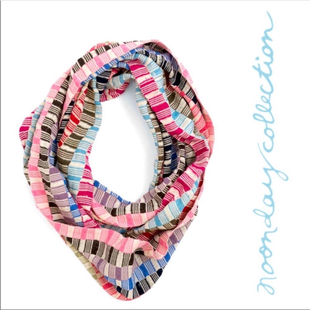 Noonday Collection Hand Woven Multicolor Striped Scarf
